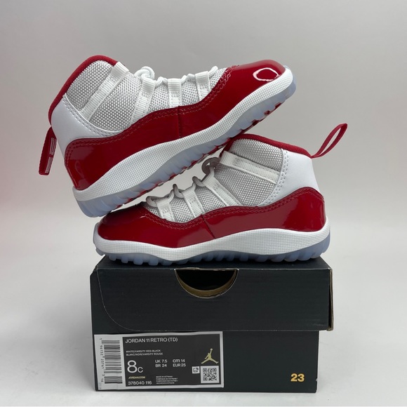 Nike Air Jordan 11 Retro TD “Cherry” 2023 - Picture 3 of 4
